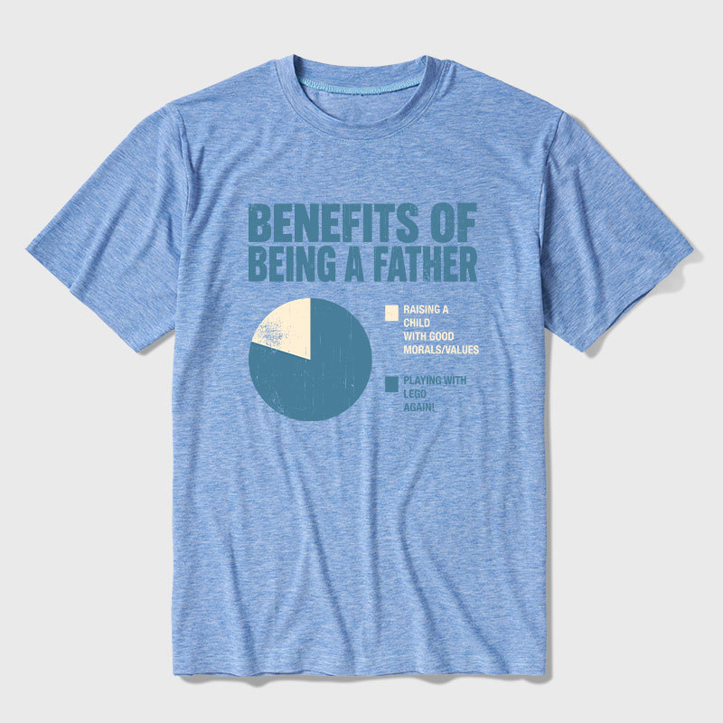 Benefits Of Being A Father Ultra Soft Heather Tee