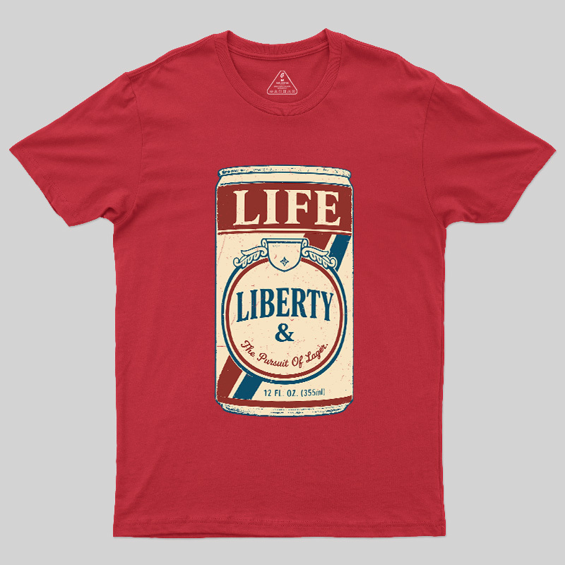 Independence Day Beer Lover Geek T-Shirt
