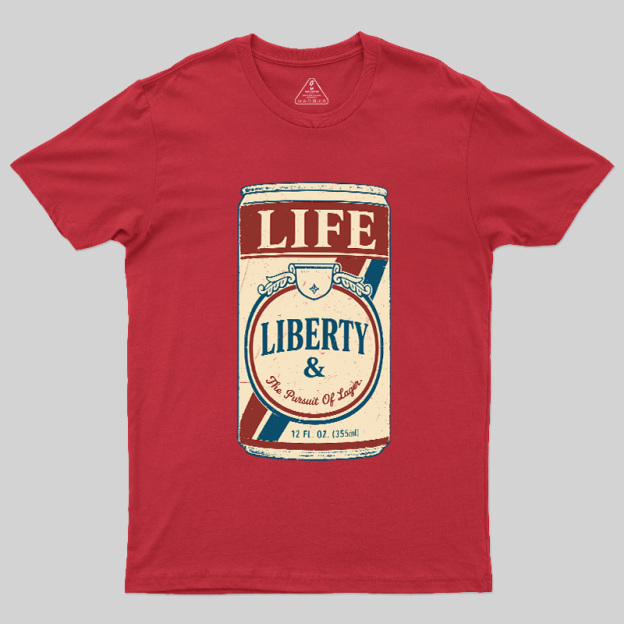Independence Day Beer Lover Geek T-Shirt