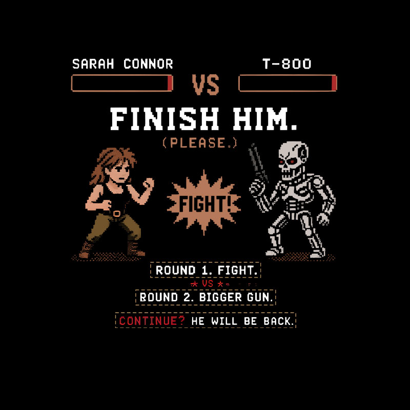 Finish Him Geek T-Shirt