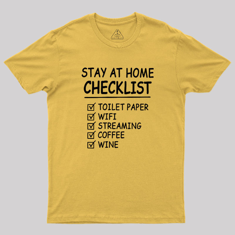 Home Checklist Geek T-Shirt