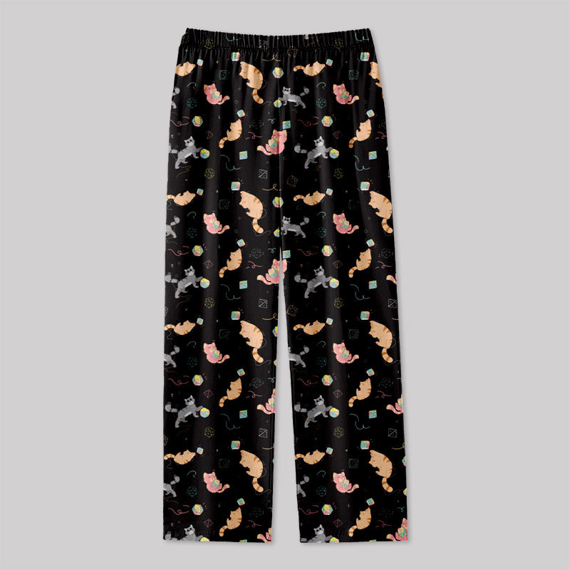 DND Dice Cat Geek Loungewear Pants