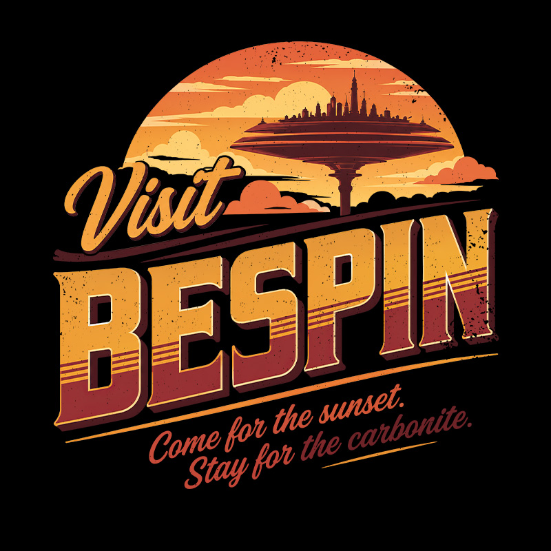 Cloud City Sunset Geek T-Shirt
