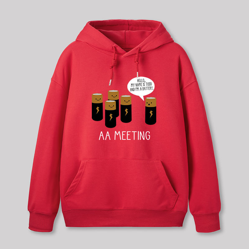 AA MEETING Geek Hoodie