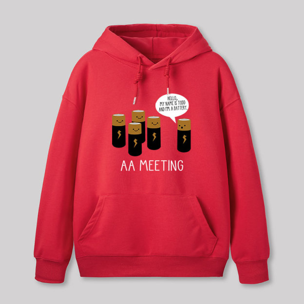 AA MEETING Geek Hoodie