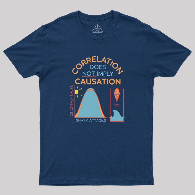 Correlation Does Not Imply Causation Geek T-Shirt