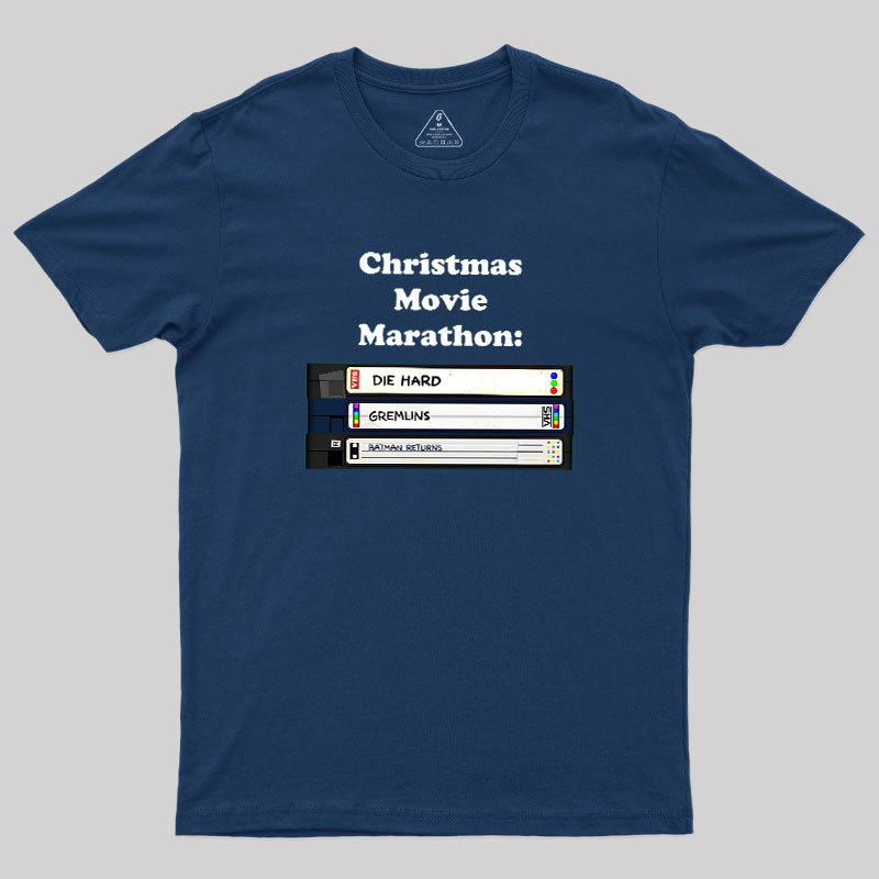 Christmas Movie Marathon Geek T-Shirt
