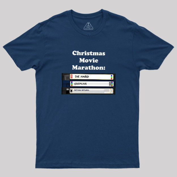 Christmas Movie Marathon Geek T-Shirt