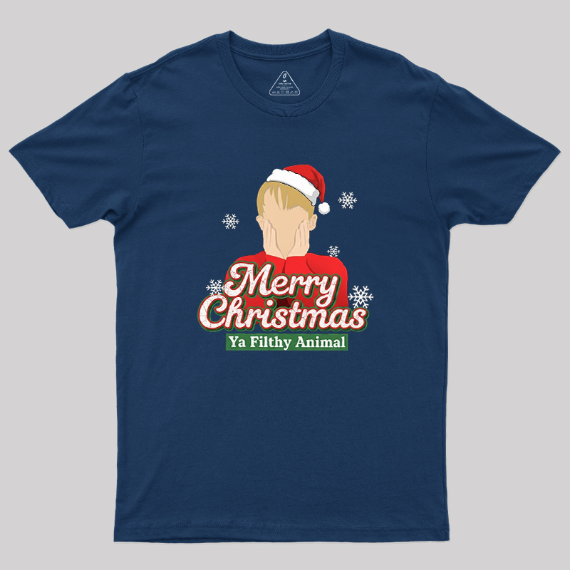 Merry Christmas Ya Filthy Animal Geek T-Shirt