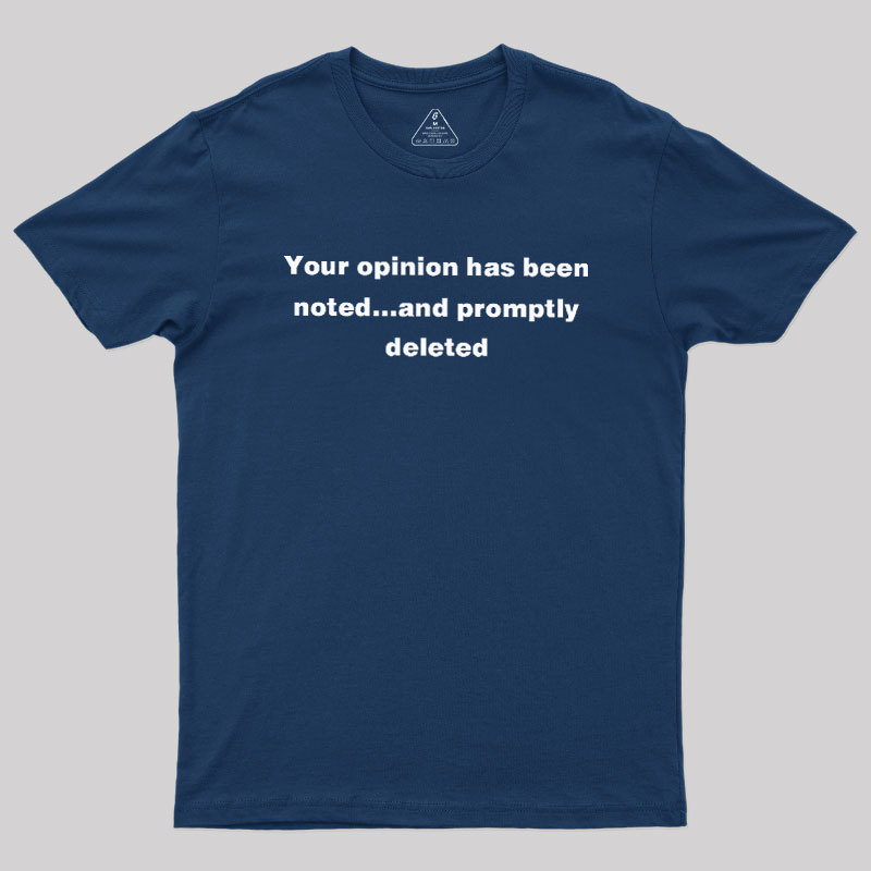 Promptly Deleted Geek T-Shirt
