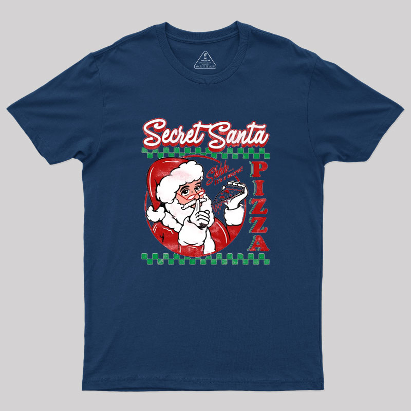 Secret Santa Pizza Geek T-Shirt