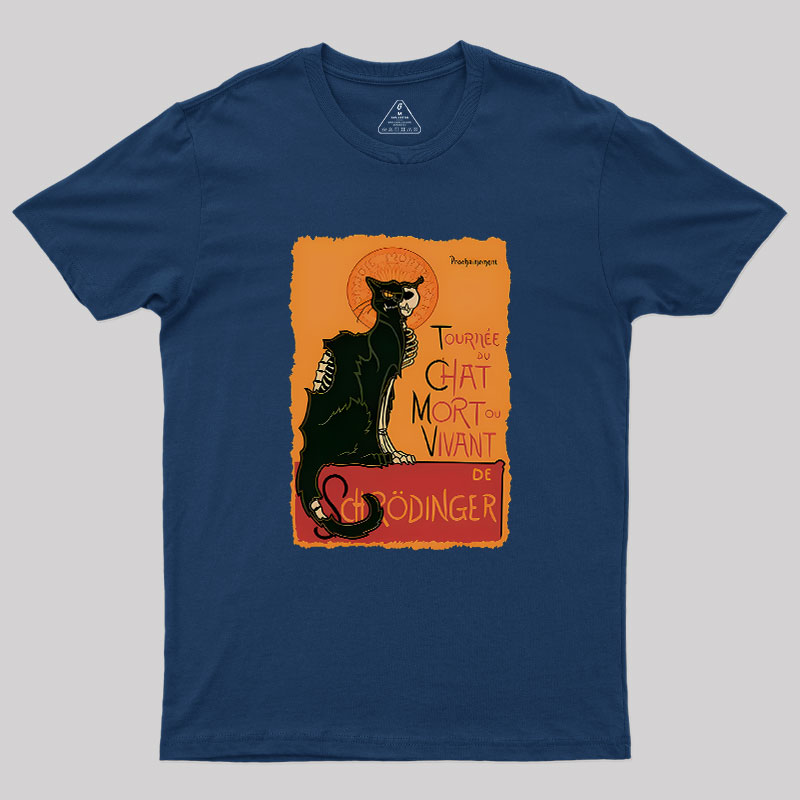 Le Chat Noir De Schr?dinger Geek T-Shirt
