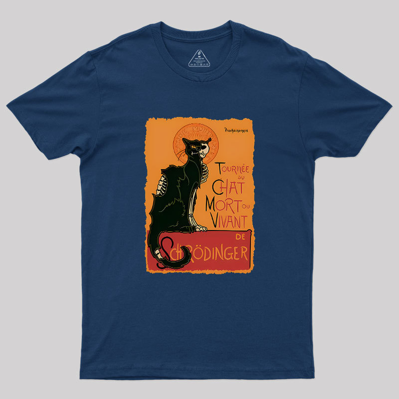 Le Chat Noir De Schr?dinger Geek T-Shirt