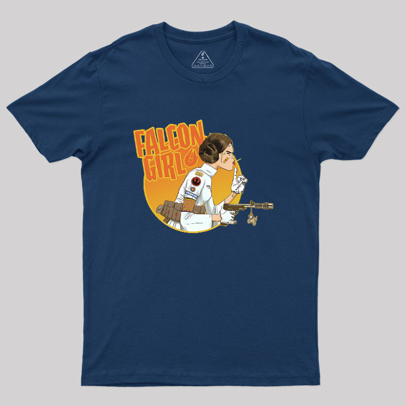 Leia Falcon Girl Geek T-Shirt