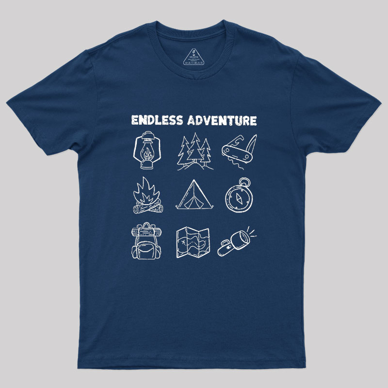 Endless Camping Adventure Geek T-Shirt