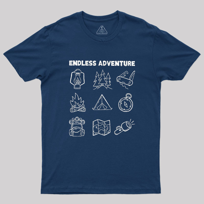 Endless Camping Adventure Geek T-Shirt