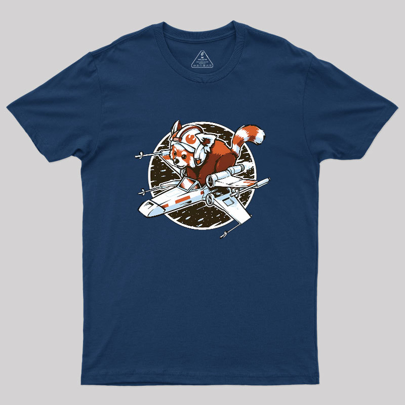Red panda, Standing By Geek T-Shirt
