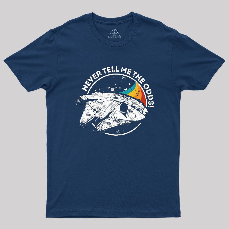 Never Tell Me the Retro Odds Geek T-Shirt