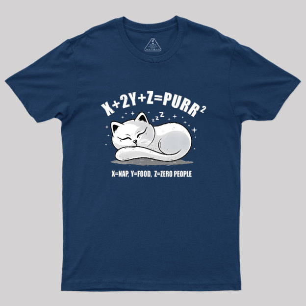 Purrfect Equation Geek T-Shirt