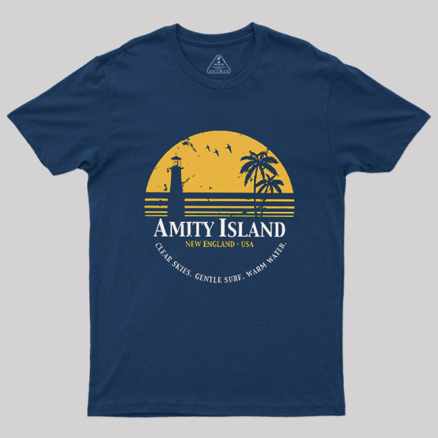 Jaws Inspired Amity Island Geek T-Shirt