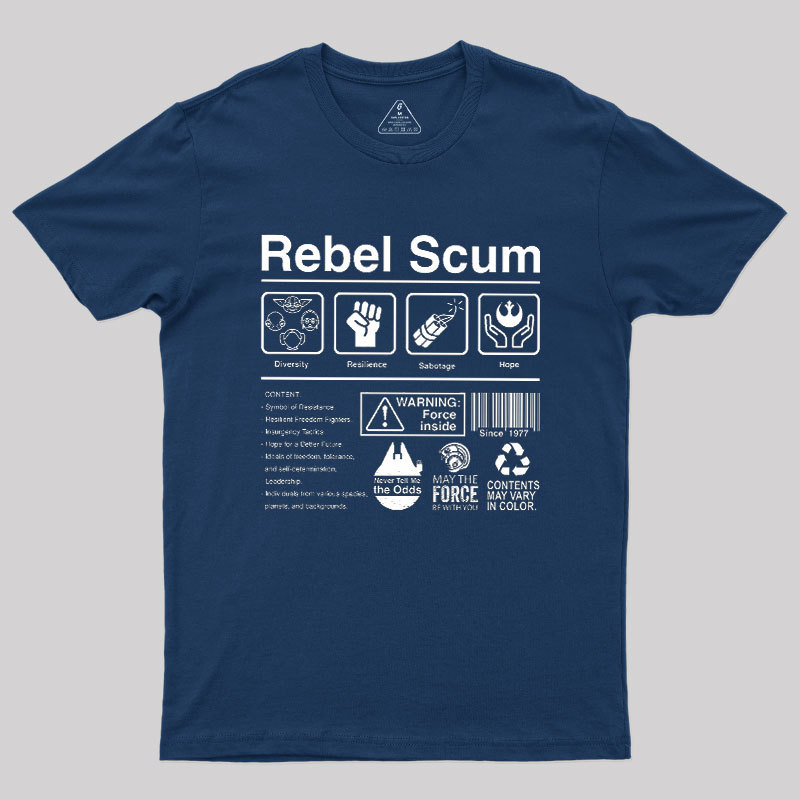 Rebel Scum Label Geek T-Shirt