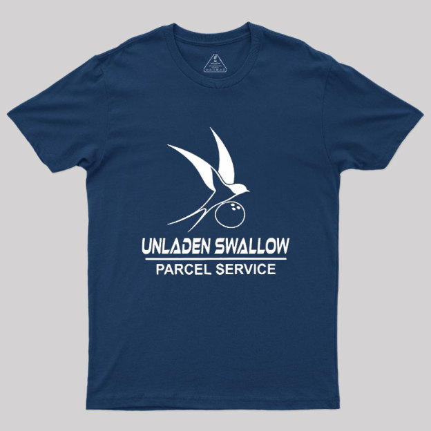 Unladen Swallow Parcel Service Geek T-Shirt