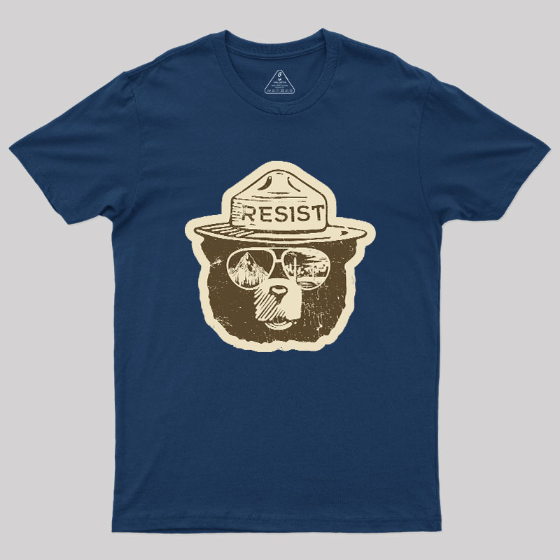 VINTAGE Alt National Park Service Resist Geek T-Shirt