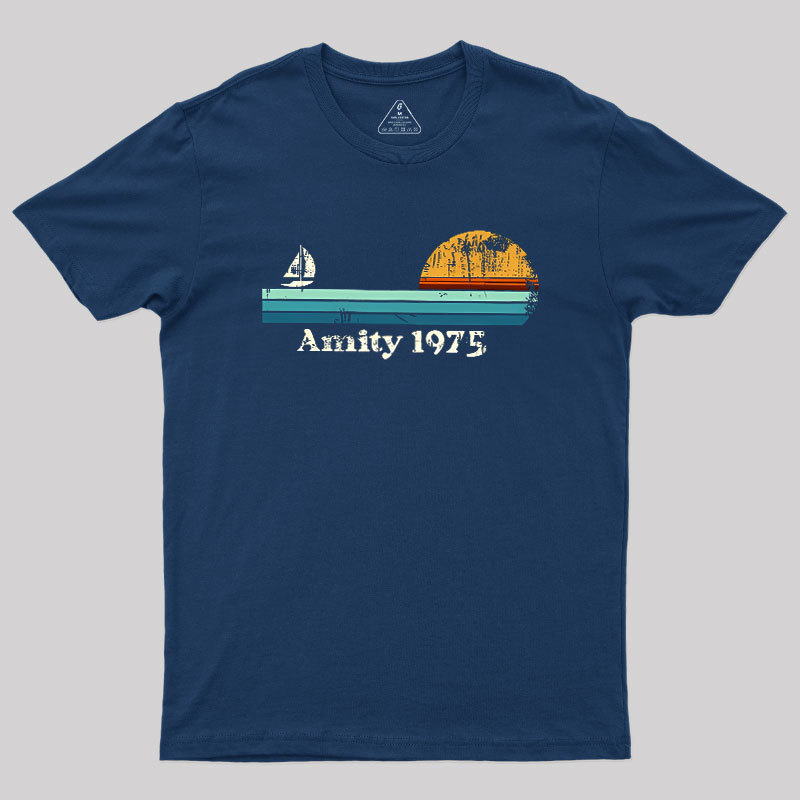 Sailboat Sunrise Summer Geek T-Shirt