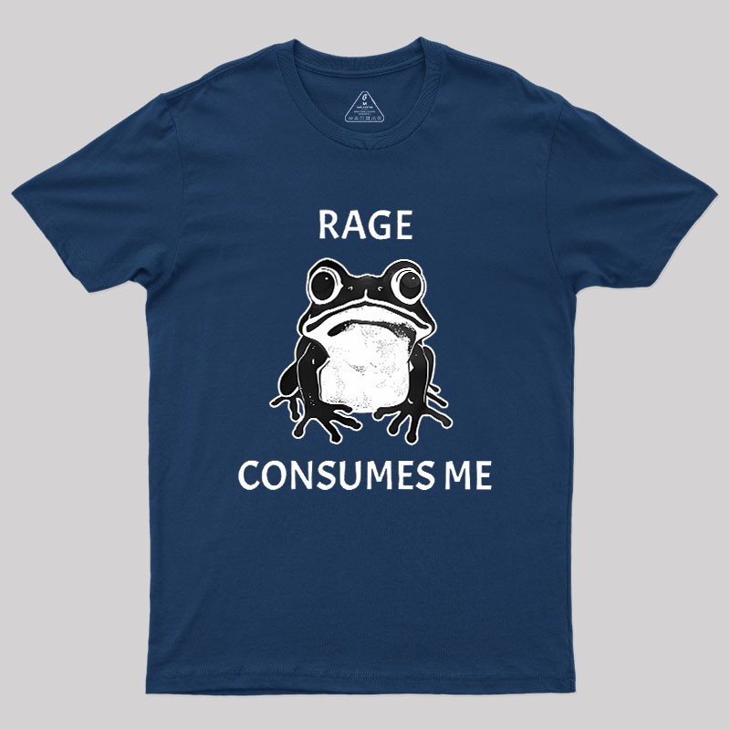 Rage Consumes Me Frog Geek T-Shirt