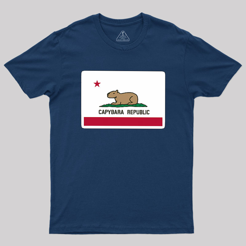 Capybara Flag Geek T-Shirt
