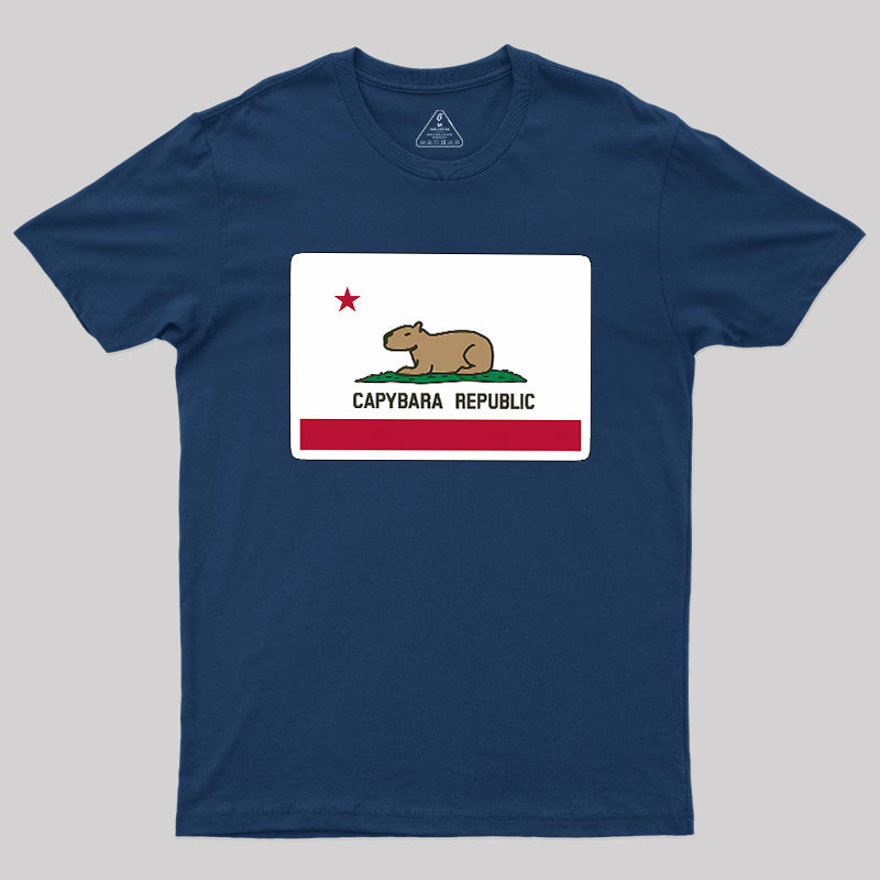 Capybara Flag Geek T-Shirt