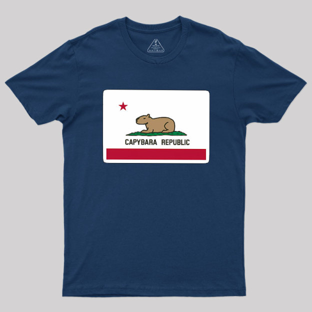 Capybara Flag Geek T-Shirt