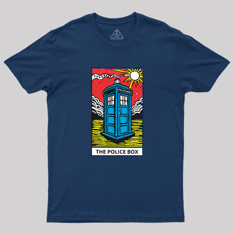 The Police Box-Tarot Card Geek T-Shirt