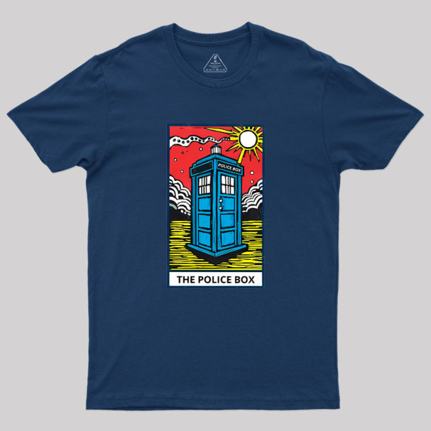 The Police Box-Tarot Card Geek T-Shirt