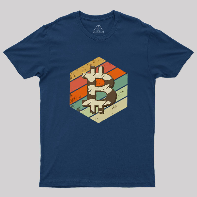 Retro Bitcoin Geek T-Shirt