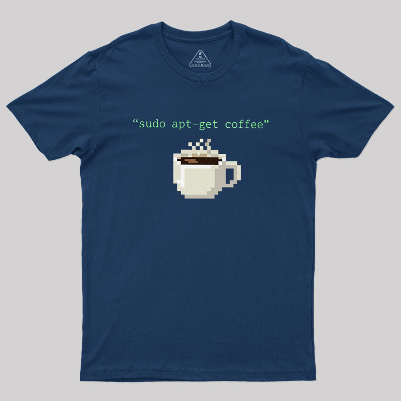 Sudo Apt-get Coffee Geek T-Shirt