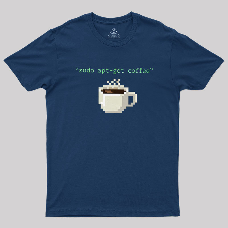 Sudo Apt-get Coffee Geek T-Shirt
