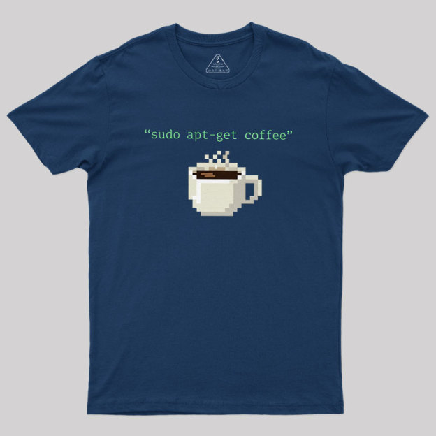 Sudo Apt-get Coffee Geek T-Shirt