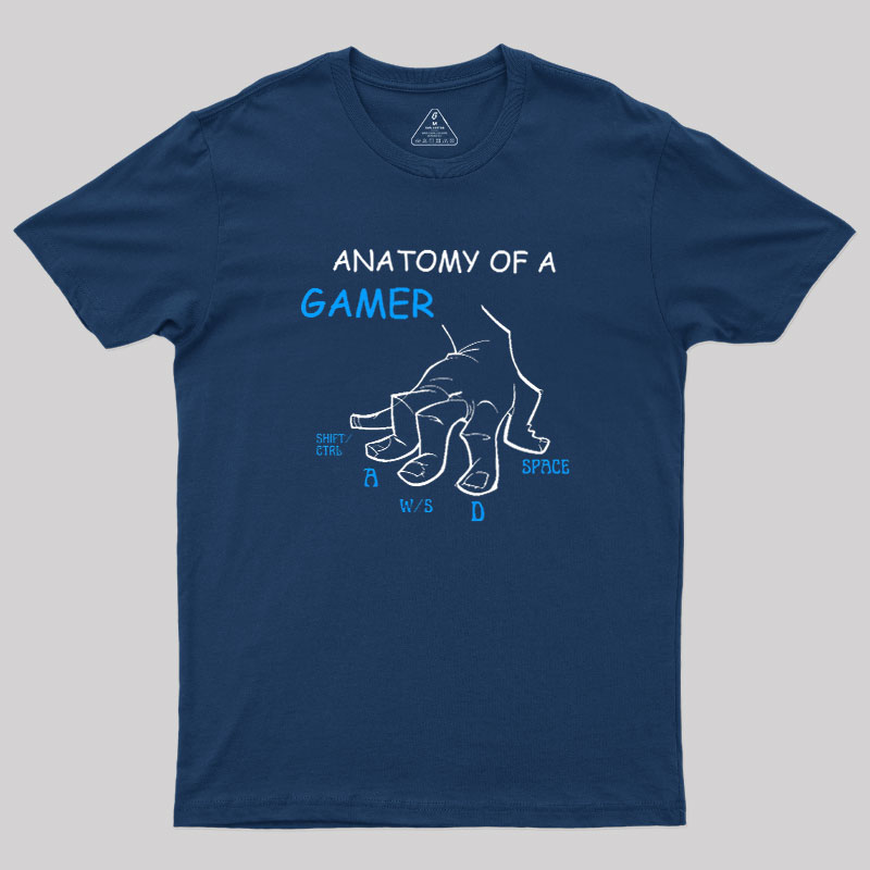 Anatomy Of A Gamer Geek T-Shirt