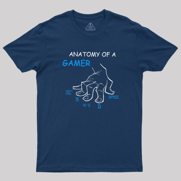 Anatomy Of A Gamer Geek T-Shirt