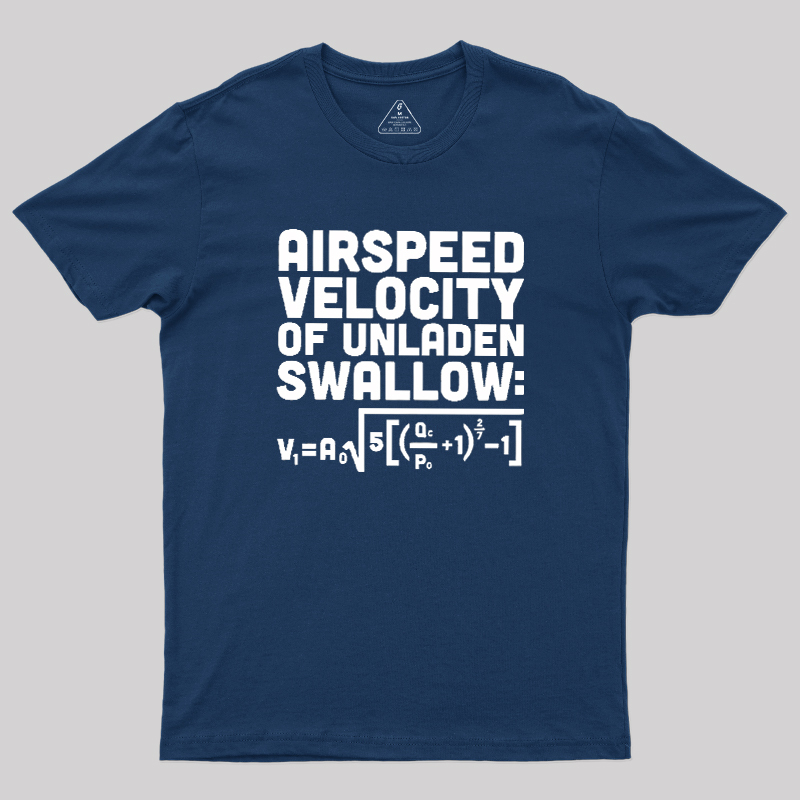 Airspeed Velocity of an Unladen Swallow Geek T-Shirt