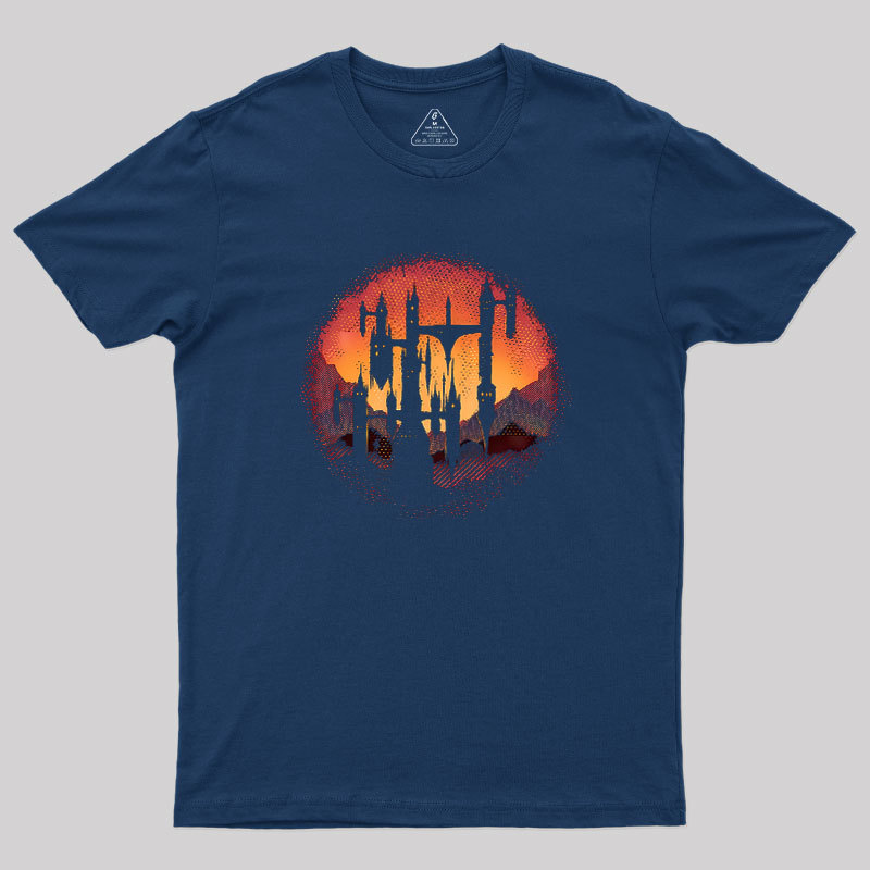 Castle Sunset Geek T-Shirt