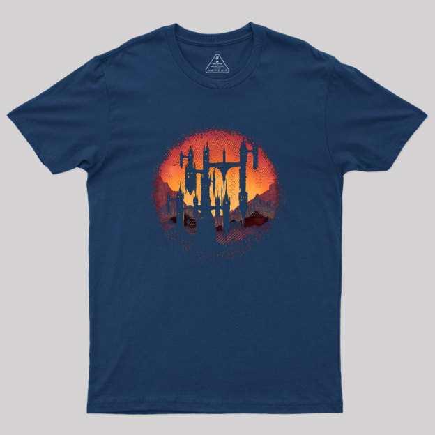 Castle Sunset Geek T-Shirt