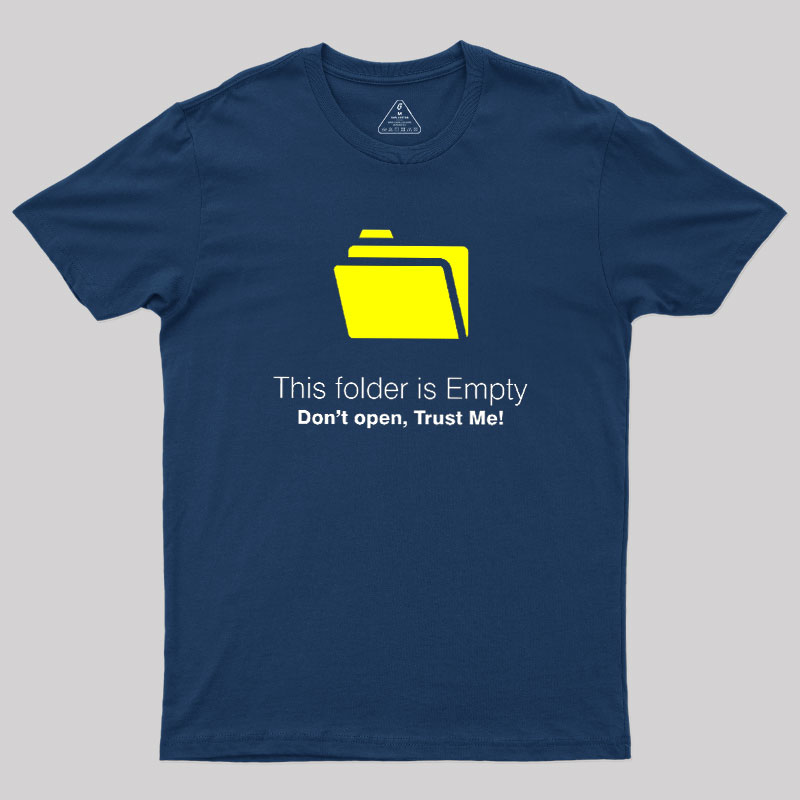 Empty Folder Meme Geek T-Shirt