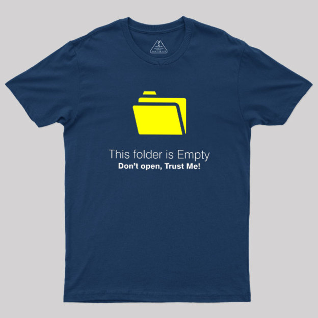Empty Folder Meme Geek T-Shirt