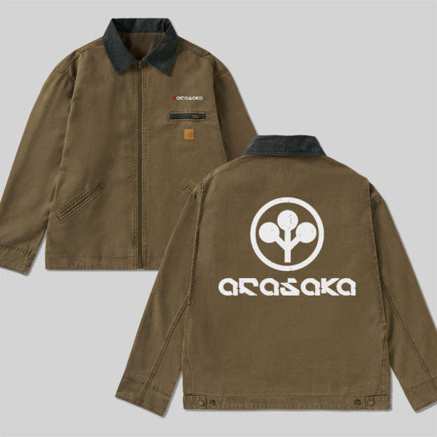 Geeksoutfit Arasaka Corp Cyberpunk 2077 Classic Work Jacket for Sale