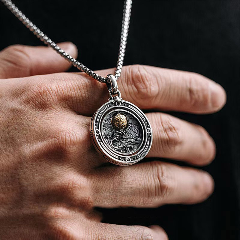 Cosmic Tide Geek Sculptural Necklace