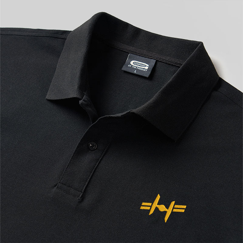 Twin Ion Engine Geek Embroidered Polo Shirts