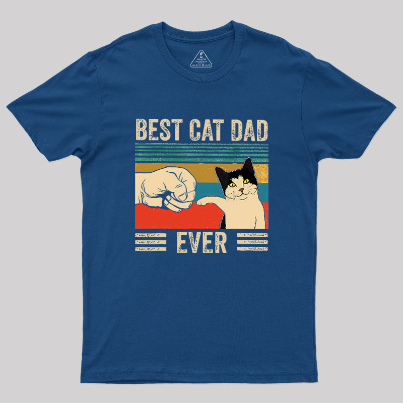 Best Cat Dad Ever Geek T-Shirt