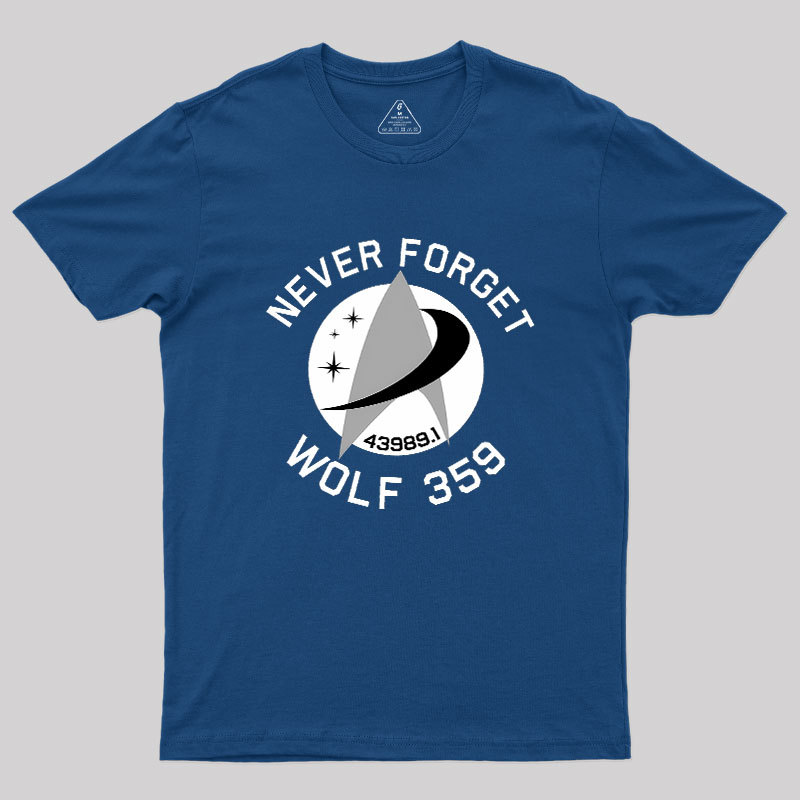 Never Forget Wolf 359 Geek T-Shirt